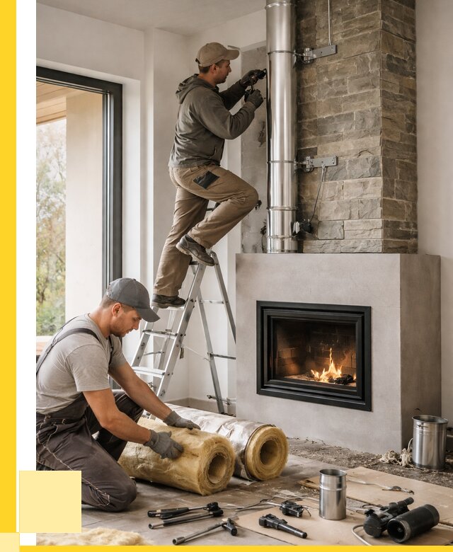 Монтаж дымоходов для каминов в Красноярске от 15240 р. ЭриданКрс