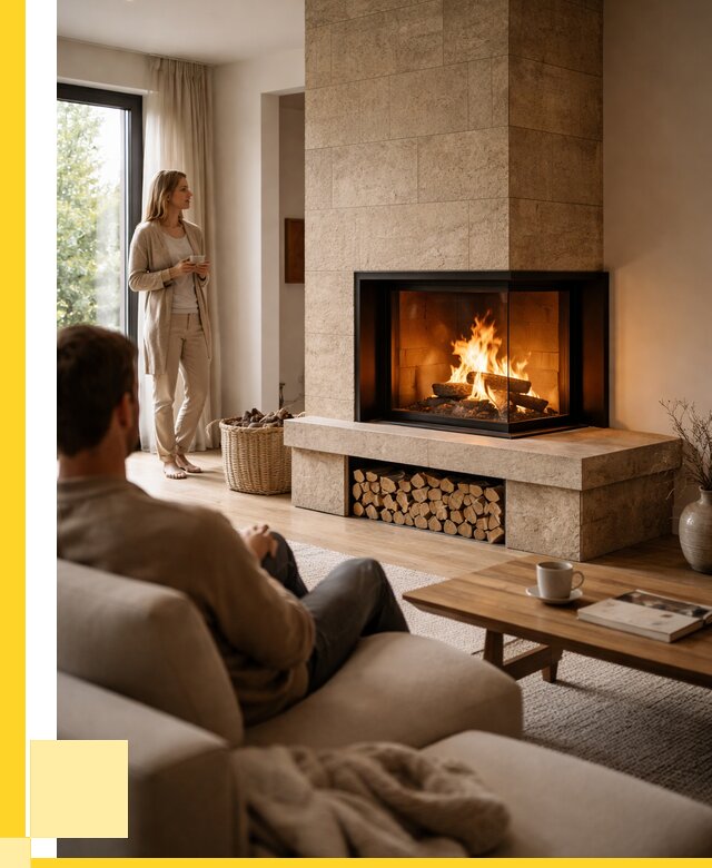 Угловые камины из кирпича установка в Красноярске от 152400 р. ЭриданКрс