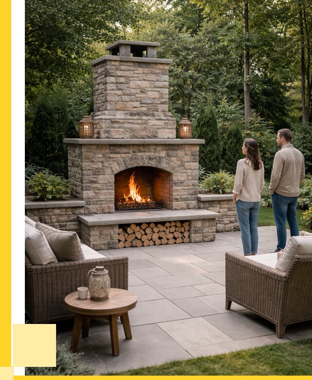 Уличные камины из кирпича в Красноярске от 152400 р. | ЭриданКрс