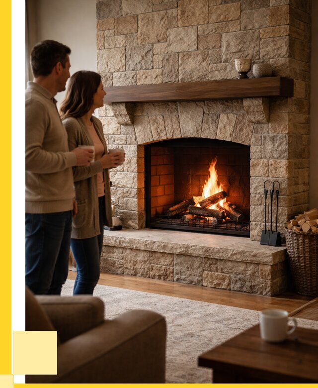 Каменные камины на заказ в Красноярске от 182880 р. | ЭриданКрс