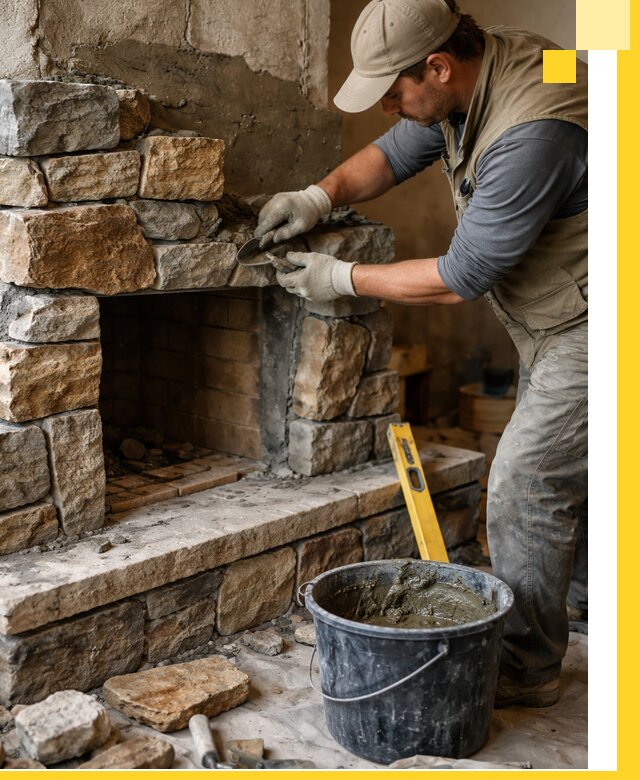 Изготовление и установка каменных каминов под ключ в Красноярске