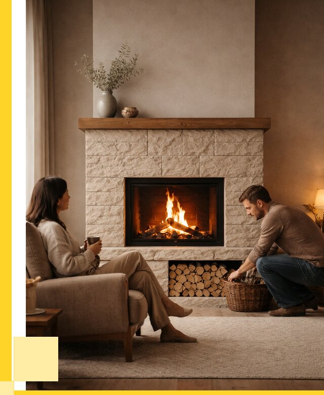 Камины для дома в Красноярске под ключ от 152400 р. | ЭриданКрс