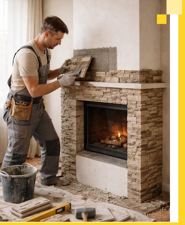 Изготовление и монтаж каминов для дома под ключ в Красноярске