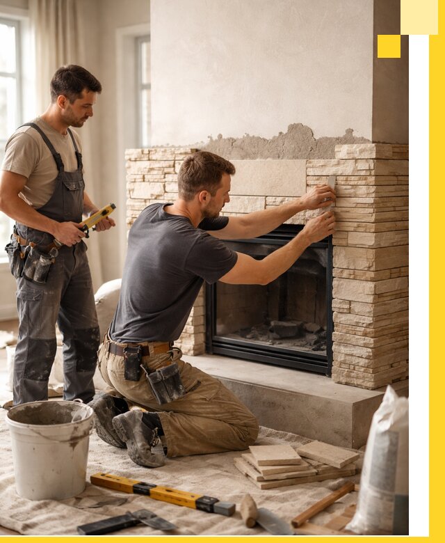 Установка и монтаж каминов для загородного дома в Красноярске