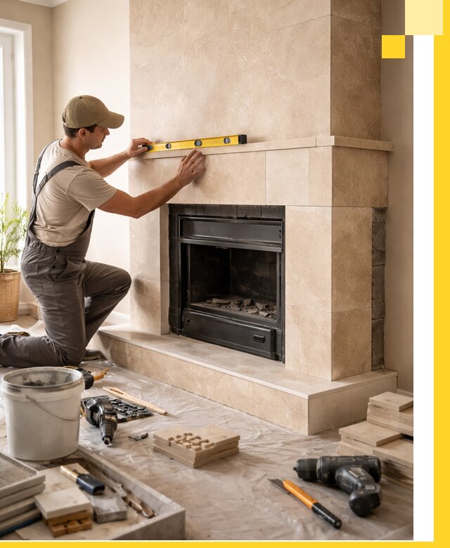 Установка и монтаж каминов в частном доме под ключ в Красноярске