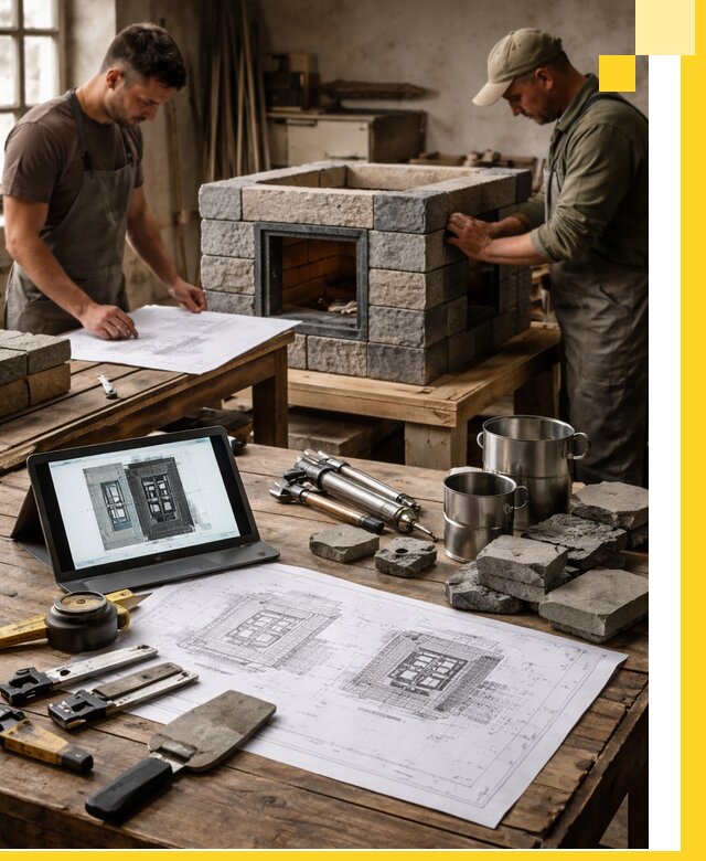 Разработка проектов печей с согласованием и монтажом в Красноярске