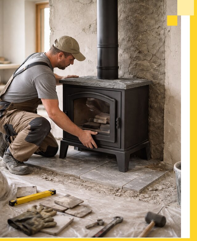 Профессиональный монтаж печей и каминов в Красноярске под ключ