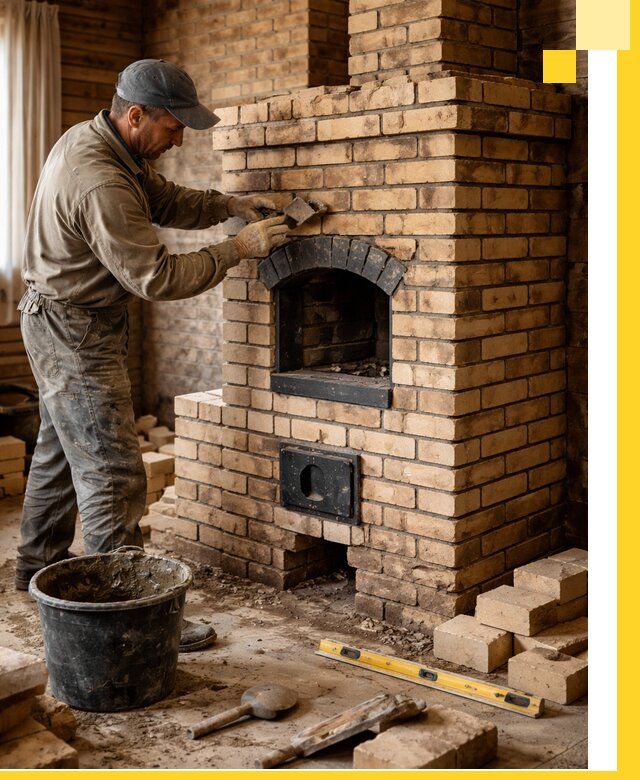 Кирпичные печи под ключ в Красноярске: проектирование и кладка