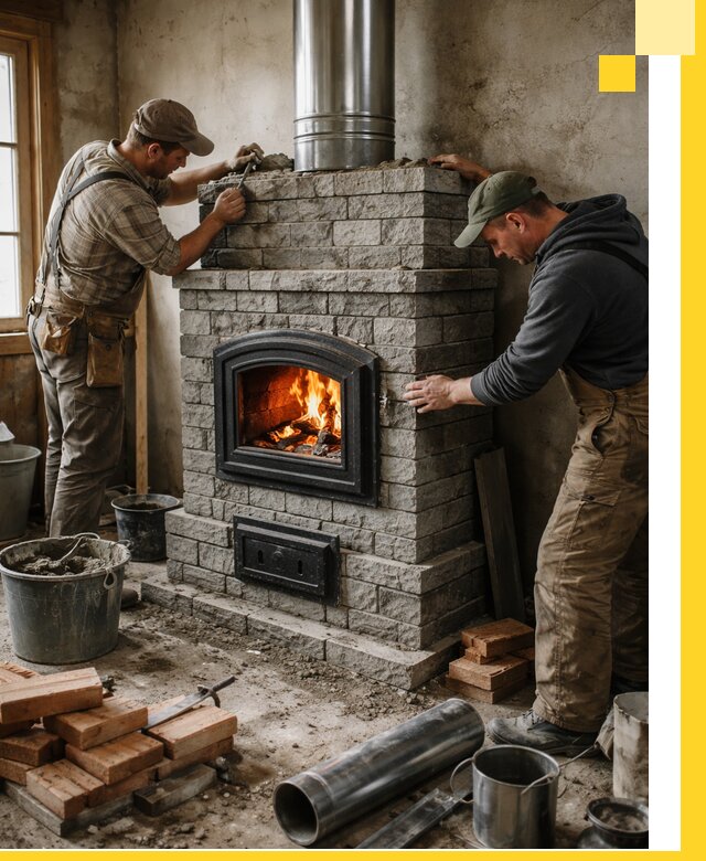 Производство, поставка и монтаж дровяных печей в Красноярске