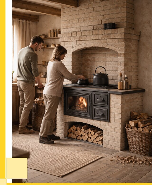 Печи с плитой в Красноярске от 45720 р. | ЭриданКрс — кирпичная печь