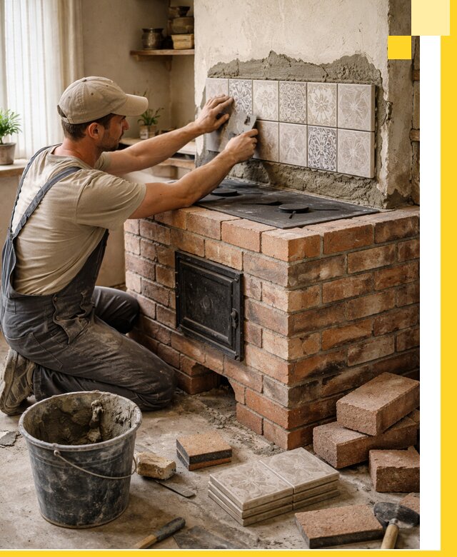 Печи с плитой на заказ монтаж гарантия и сервис в Красноярске