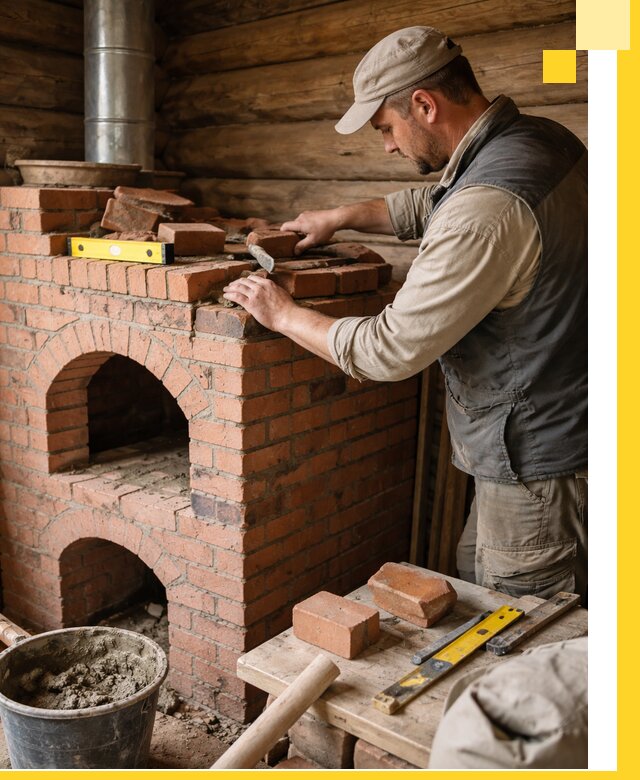 Изготовление и установка русских печей в Красноярске под ключ