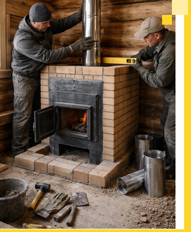 Проектирование, изготовление и установка банных печей в Красноярске