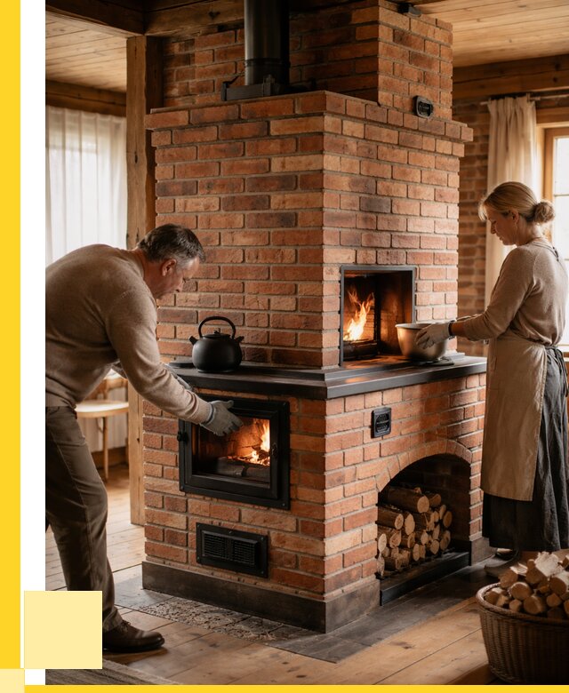 Печи для загородного дома под ключ в Красноярске от 81280 р. | ЭриданКрс