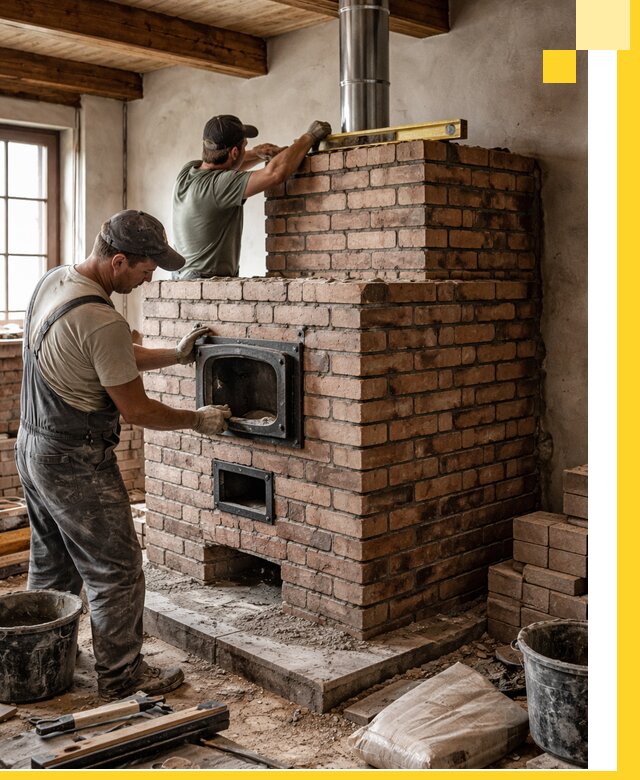 Печи для загородного дома под ключ в Красноярске — монтаж и сервис