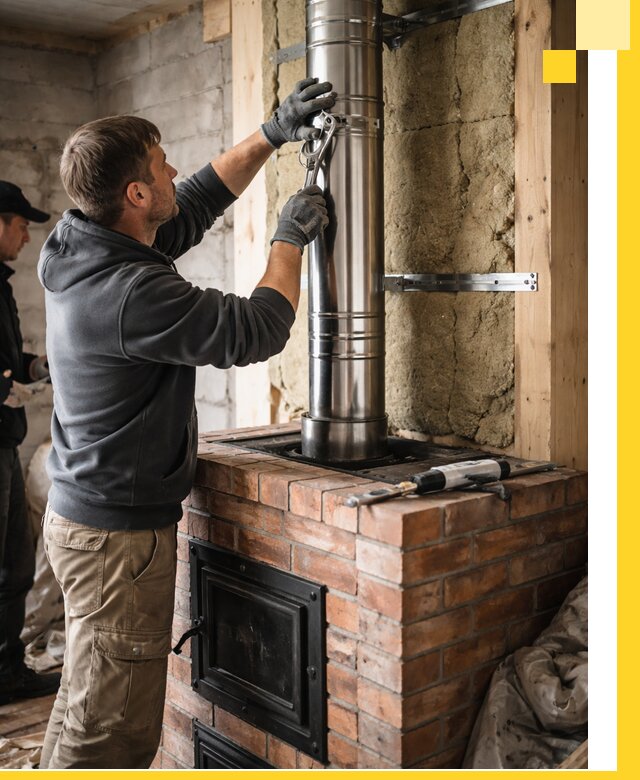 Изготовление и монтаж печей и дымоходов под ключ в Красноярске