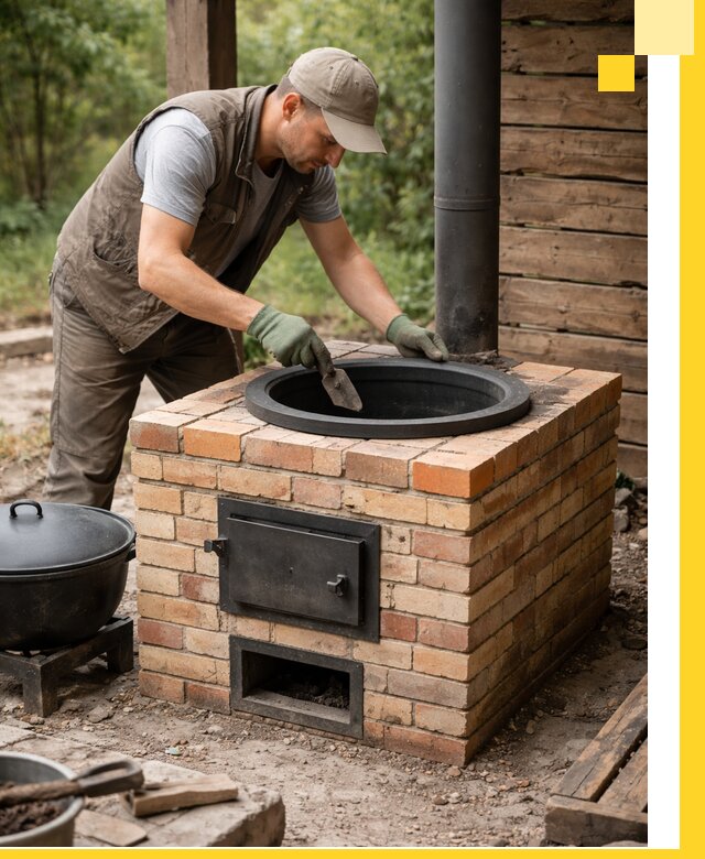 Изготовление и установка печей для казана в Красноярске под ключ