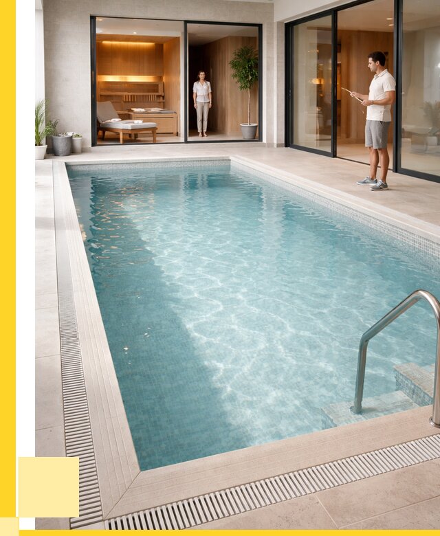 Отделка бассейна пленкой ПВХ в Красноярске от 3556 р. - ЭриданКрс