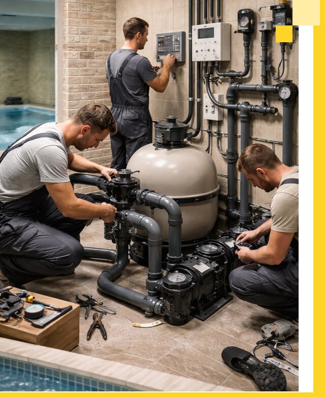 Комплексное оборудование для бассейнов под ключ в Красноярске