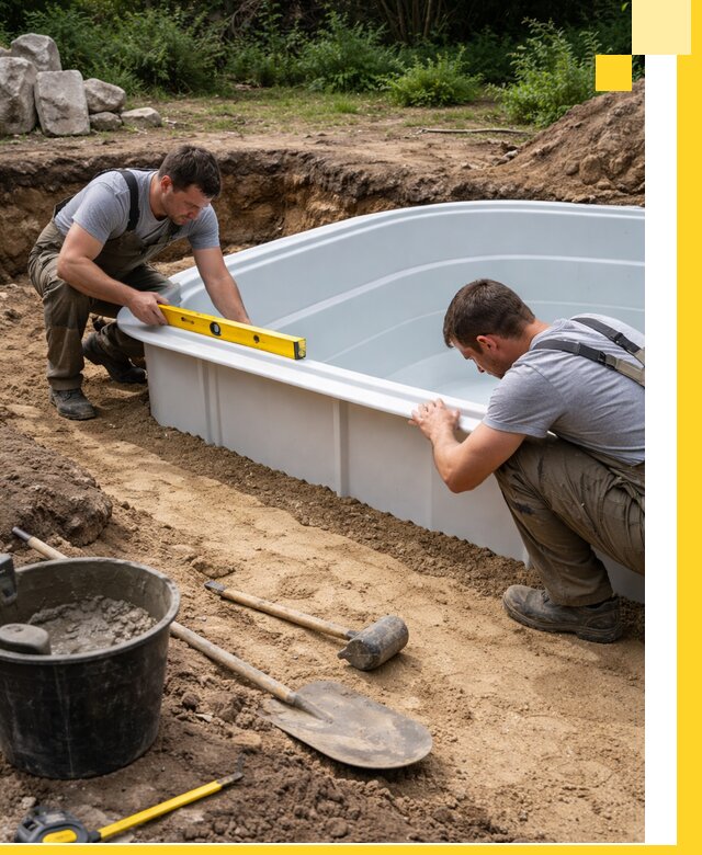 Производство и установка пластиковых бассейнов в Красноярске под ключ