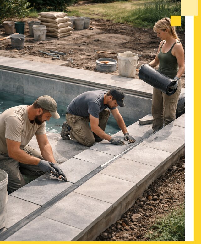 Строительство и монтаж уличных бассейнов под ключ в Красноярске