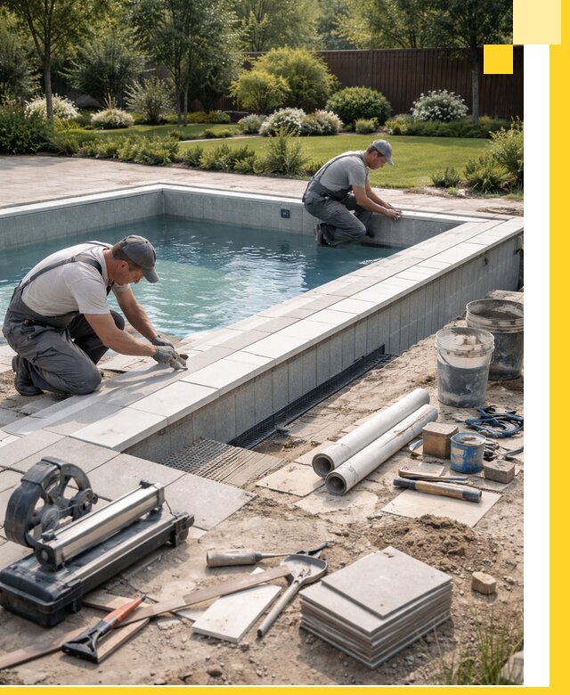 Строительство открытых бассейнов под ключ в Красноярске профессионально