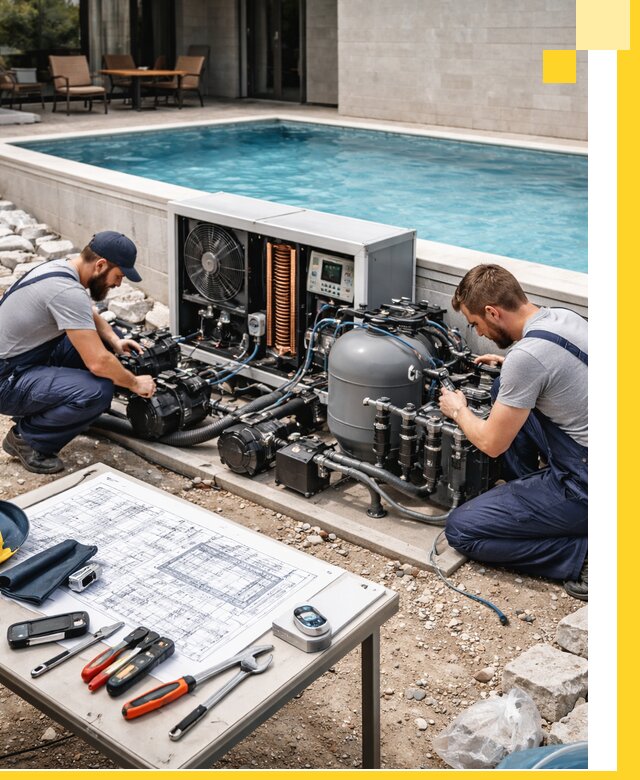 Проектирование и монтаж бассейнов с подогревом в Красноярске