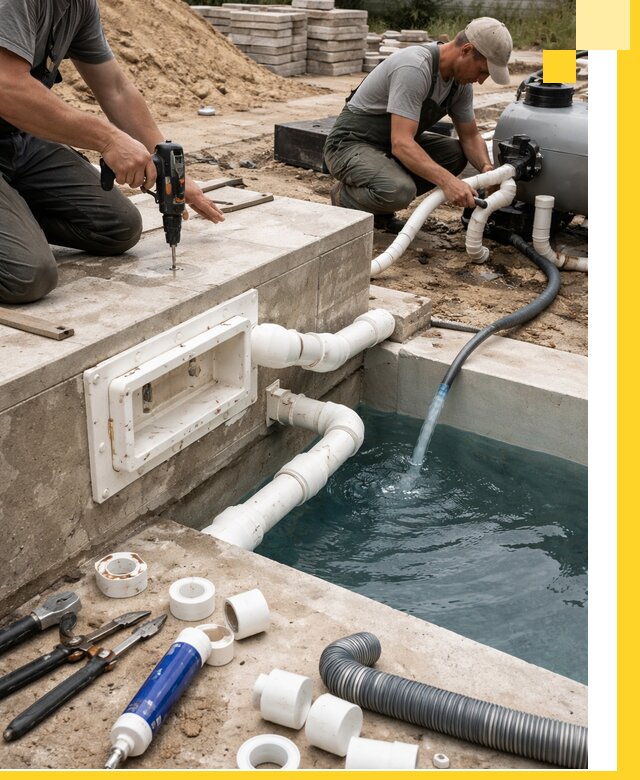 Строительство скиммерных бассейнов под ключ в Красноярске