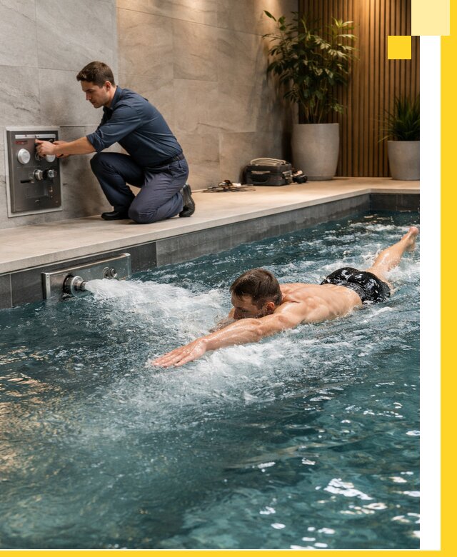 Проектирование и монтаж бассейнов с противотоком в Красноярске