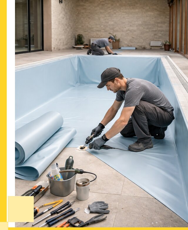 Пленка ПВХ для бассейнов в Красноярске от 2540 р. | ЭриданКрс