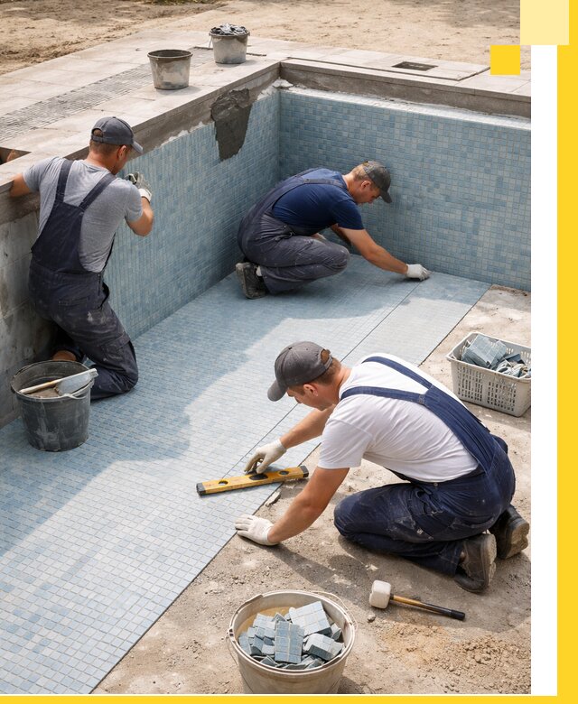 Укладка и установка плитки для бассейнов под ключ в Красноярске