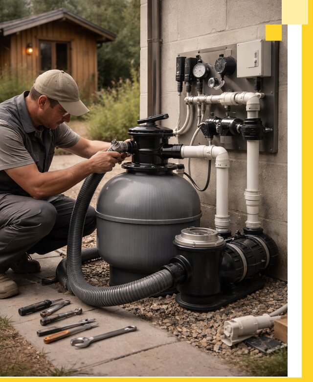 Продажа и монтаж фильтров и насосов для бассейнов в Красноярске