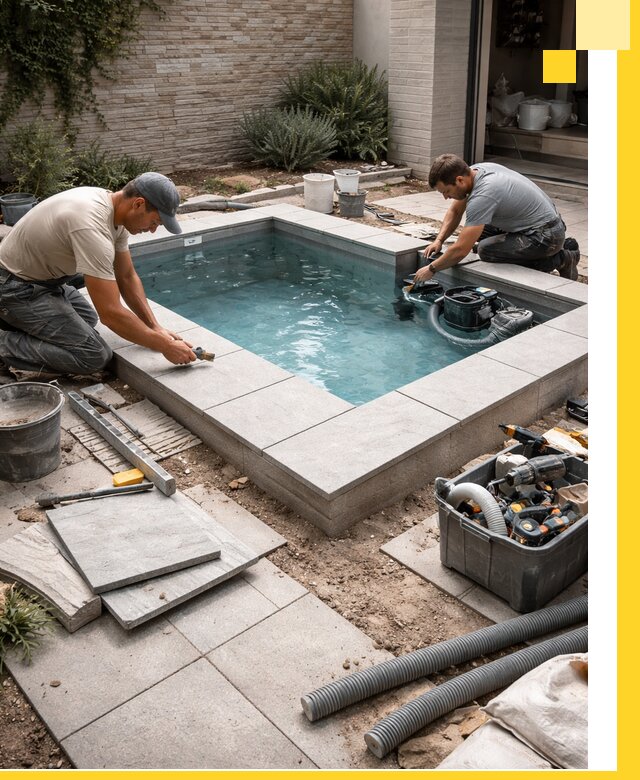 Мини бассейны под ключ в Красноярске, дизайн и установка