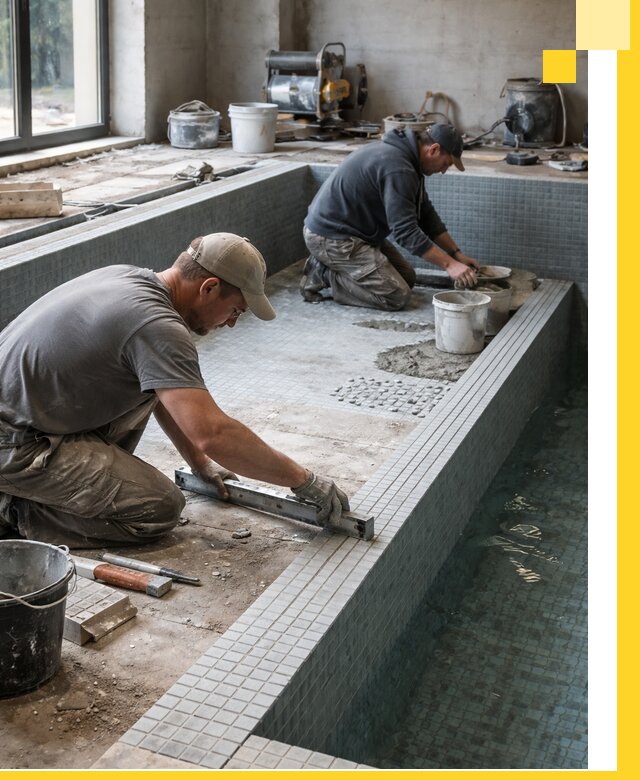 Строительство бассейна в частном доме в Красноярске под ключ