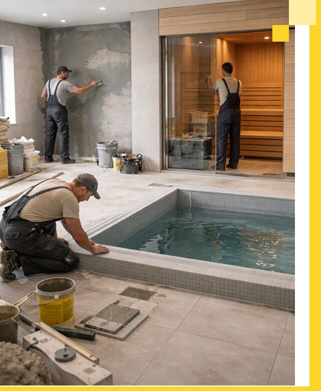 Проектирование и строительство сауны с бассейном в Красноярске