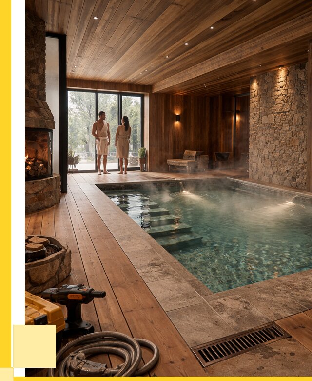 Проекты бань с бассейном под ключ в Красноярске от 76200 р., ЭриданКрс