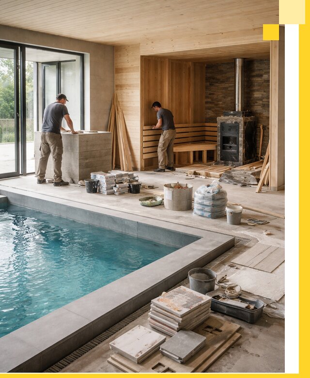 Проектирование и строительство бань с бассейном в Красноярске