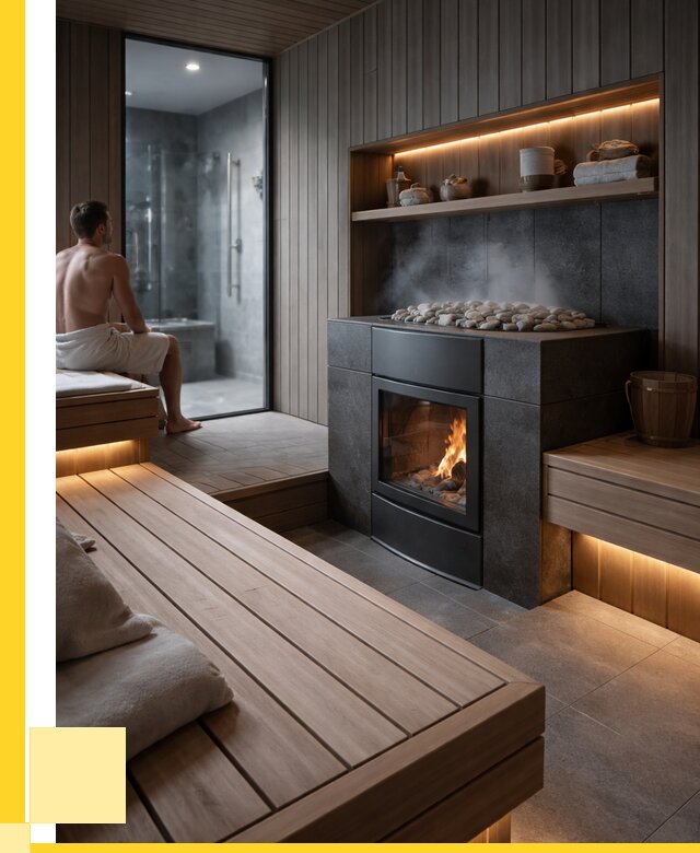 Проект сауны в частном доме в Красноярске от 35560 р. | ЭриданКрс