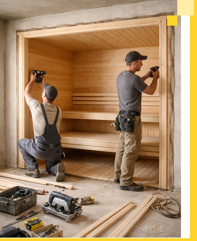 Монтаж саун под ключ в Красноярске — проектирование и установка