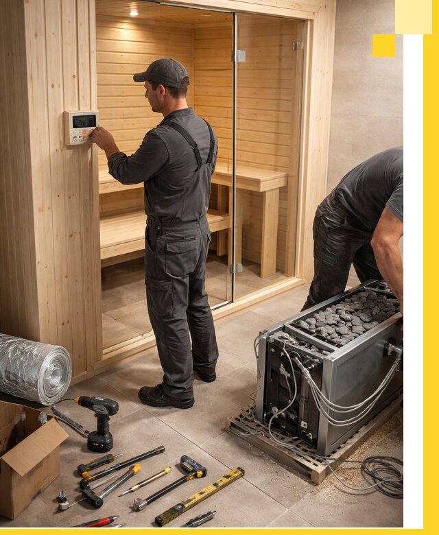 Поставка, установка и монтаж электрических саун в Красноярске