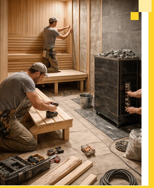 Дизайн и строительство интерьерных саун под ключ в Красноярске