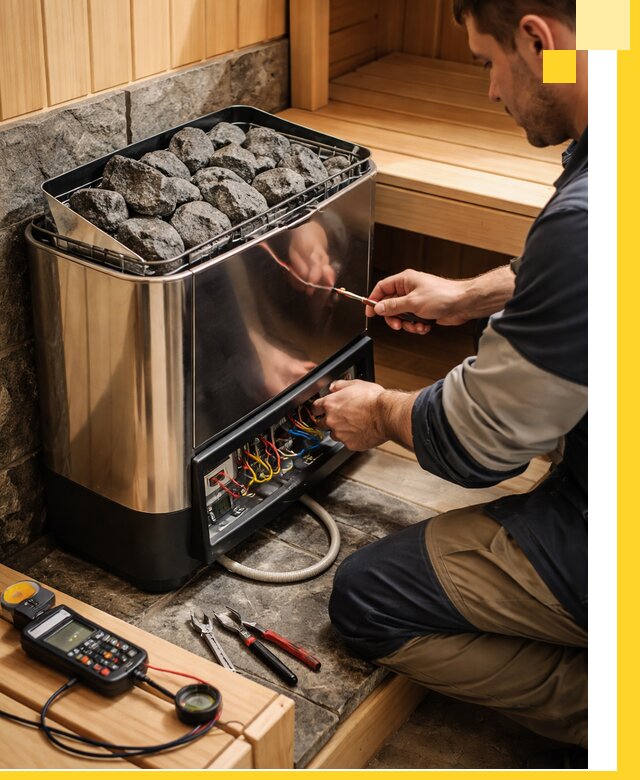 Продажа и установка электрокаменок для саун в Красноярске