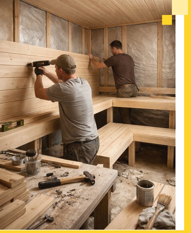 Профессиональная отделка бань и саун под ключ в Красноярске