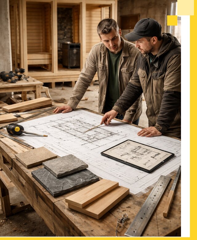 Проекты бань под ключ и планы строительства в Красноярске