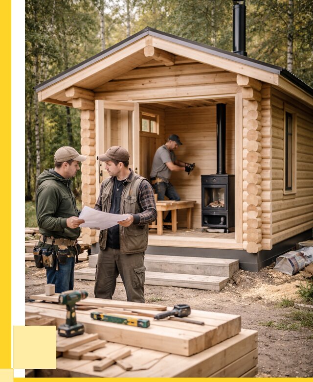 Монтаж бань под ключ в Красноярске — от 203200 р. | ЭриданКрс