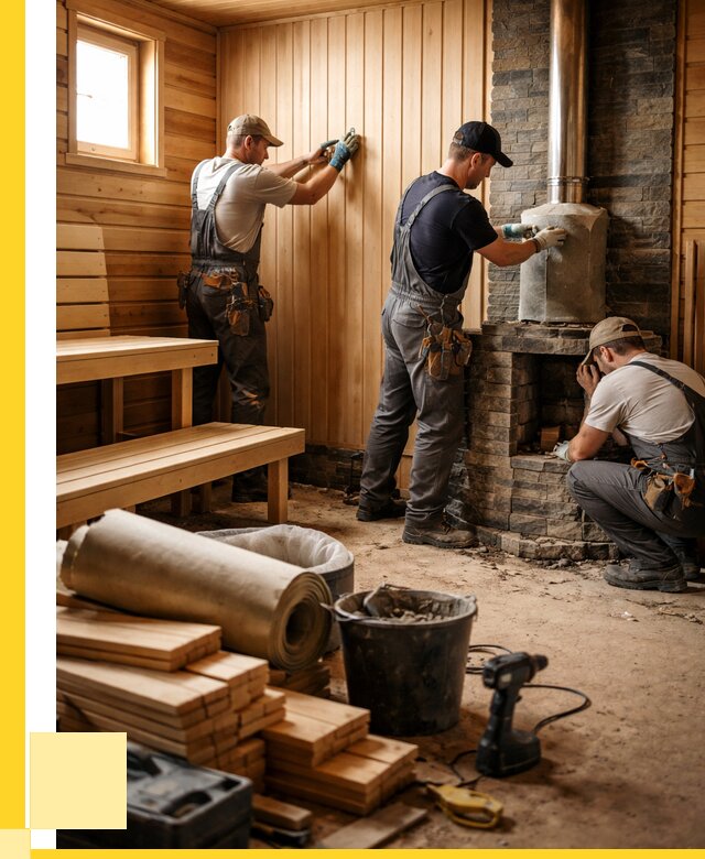 Ремонт бань под ключ в Красноярске от 45720 р. | ЭриданКрс