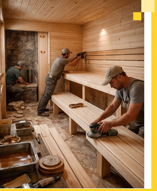Профессиональная отделка бань в Красноярске под ключ, с гарантией
