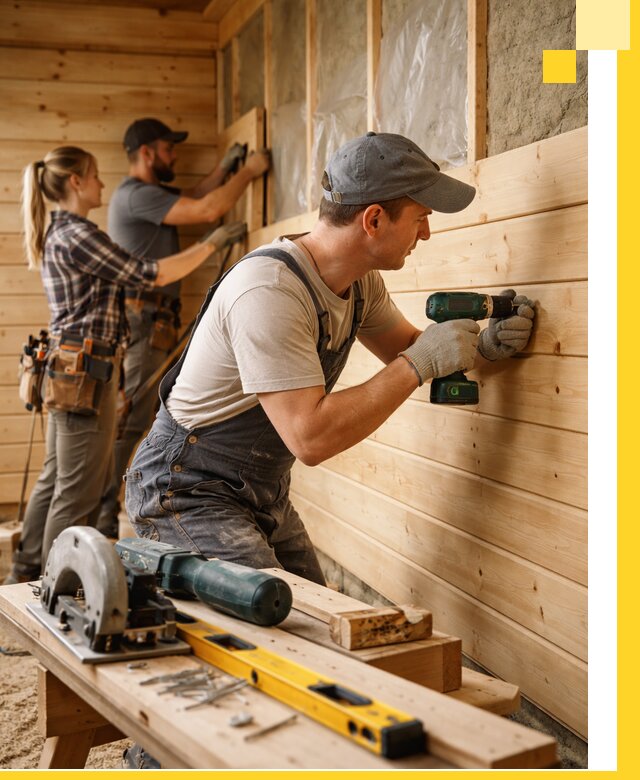 Обшивка бань под ключ в Красноярске: отделка стен и потолков