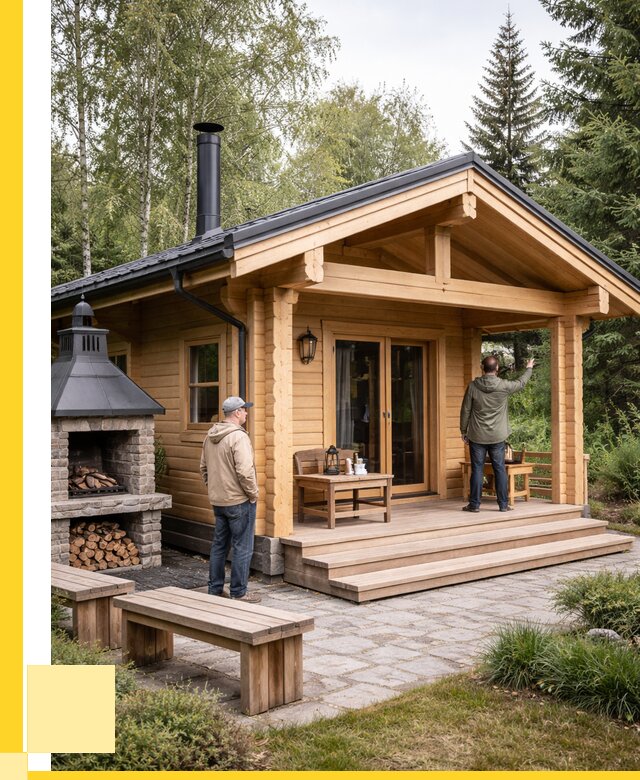 Деревянные бани под ключ в Красноярске от 457200 р. | ЭриданКрс