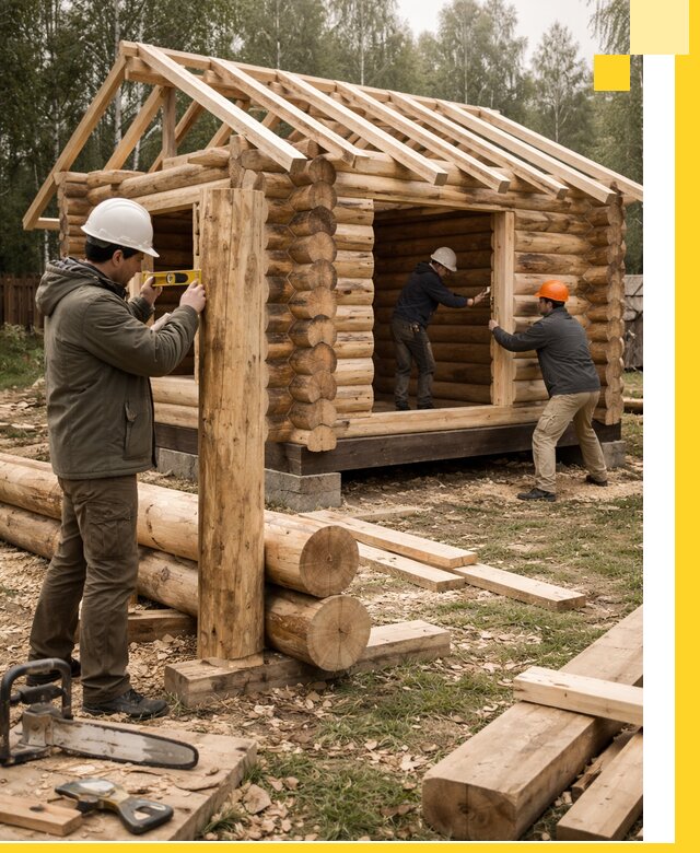 Строительство бань для дачи под ключ в Красноярске с доставкой и монтажом